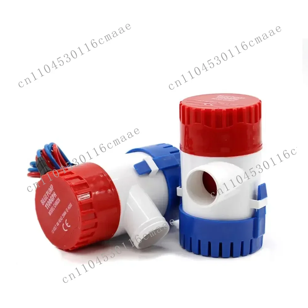 12V 24v Submersible Bilge Pump - 1100/750/500GPH Miniature Electric Water Pump for Boat Drainage, Seaplanes, RVs and Boathouses