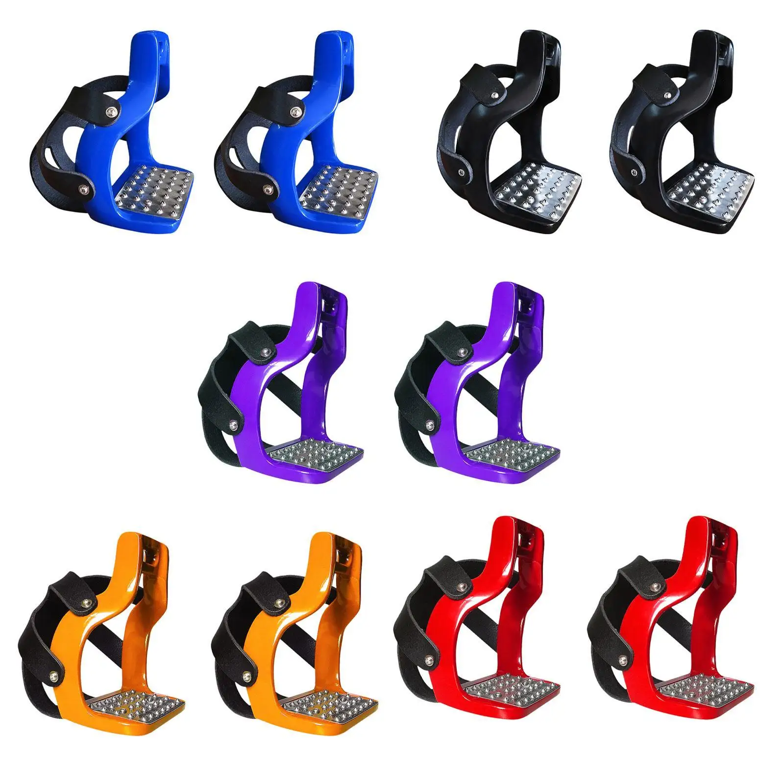 Equestrian Horse Stirrups Lightweight Stable Stirrup Safety Ride with Mesh Protector for Outdoor Training