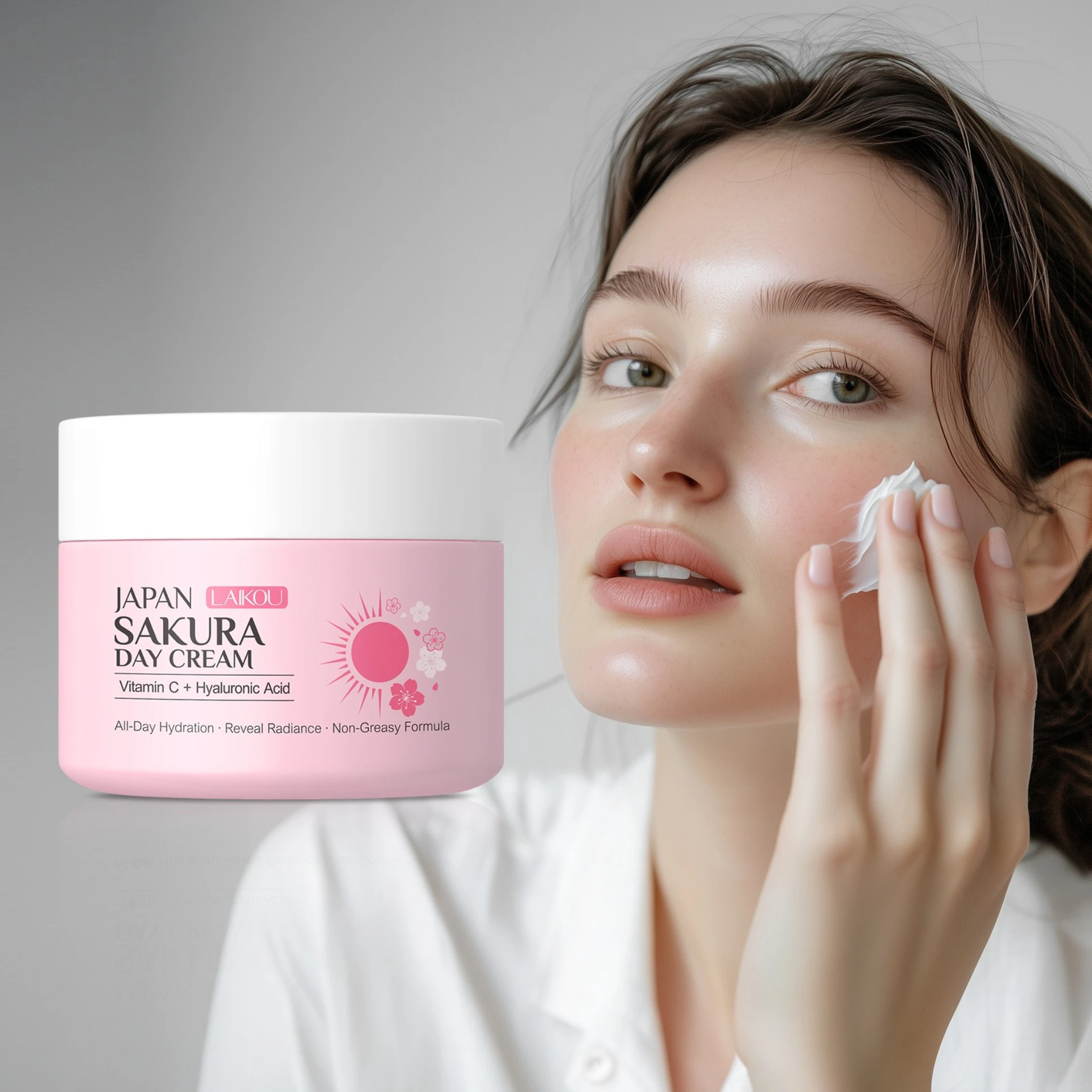 Japanese Sakura Moisturizing and Hydrating Cream Long-lasting Moisturizing Even Skin Tone Restoring Luster Elasticity Skincare