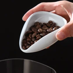 Coffee Scale Bean Plate Sub-packaging Plate Ceramic Coffee Bean Measuring Cup Scale Bean Plate Special Measuring Spoon