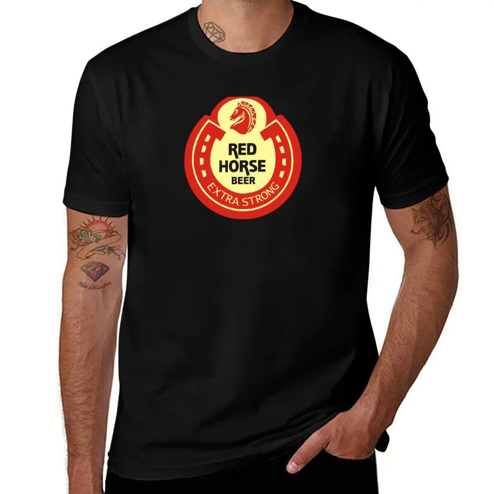 RED HORSE - 0240 T-Shirt new edition cheap stuff summer top plus size men clothing