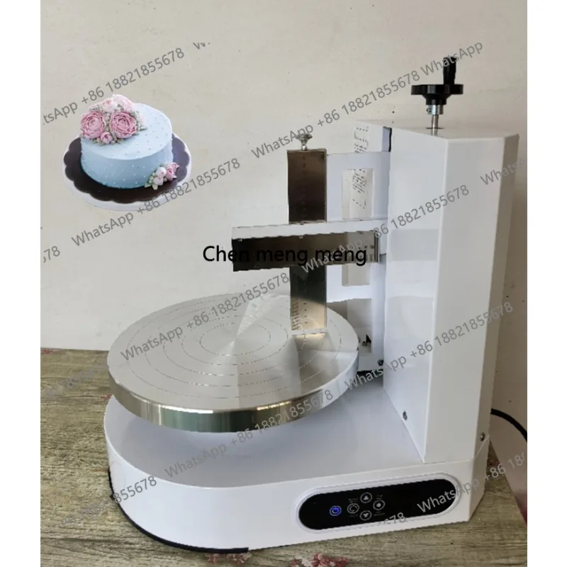 4-12inch Cake Coating Smoothing Scraping Machine Cake Cream Spreading Machine/ Cake Cream Coating Decoration Machine