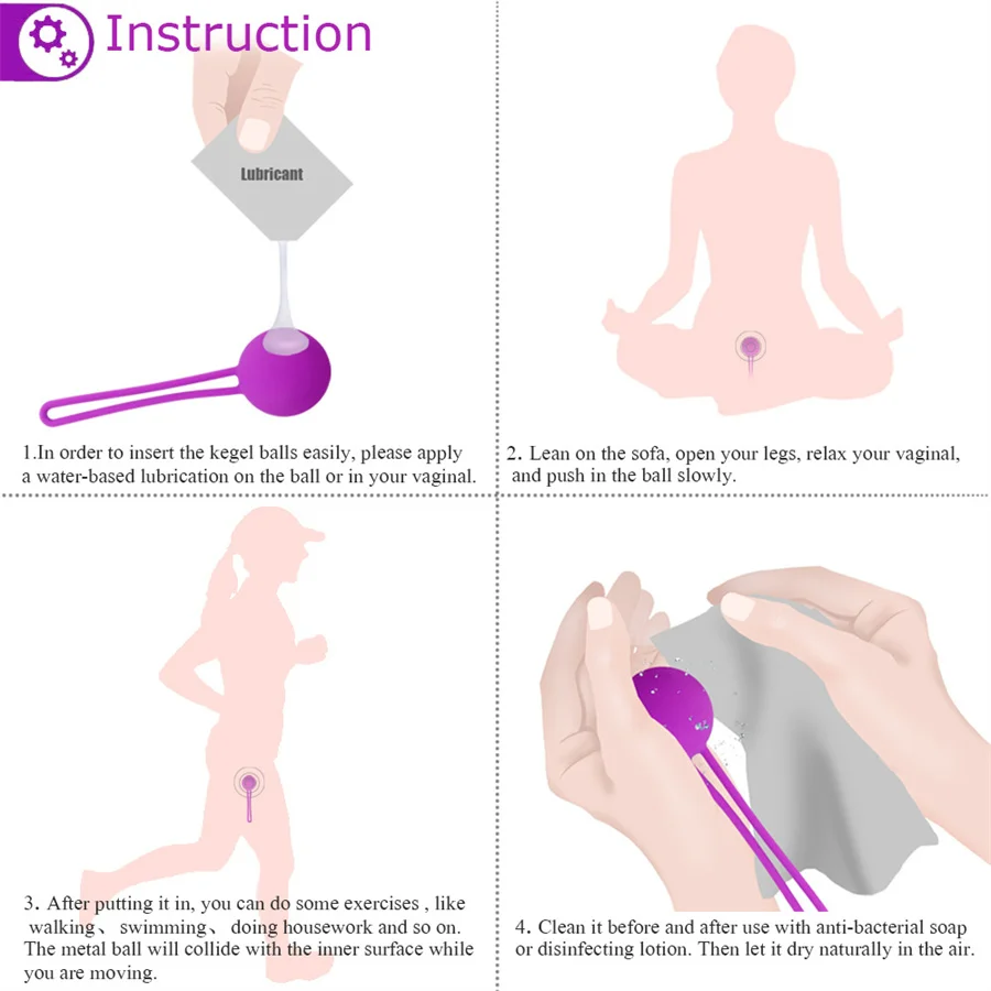 Kegel Geisha Vaginal Balls With Metal Inside Vibrator Ball Sexy Toys For Woman Vagina Muscle Trainer Sexulaes Chinese Balls