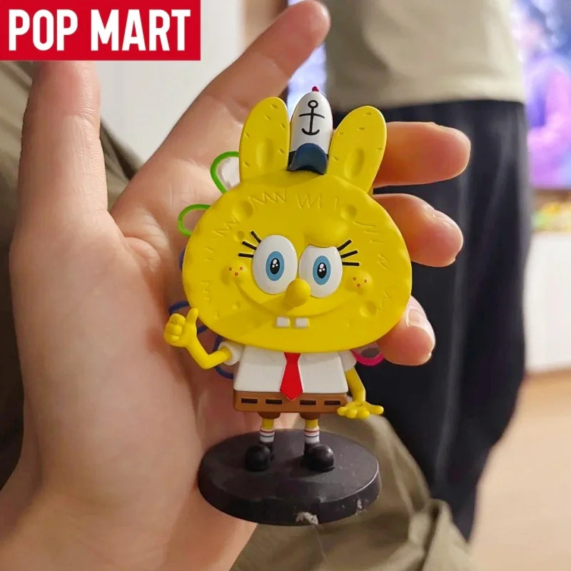

Hot Original Popmart THE MONSTERS X Spongebob Squarepants Handheld Blind Box Dolls Cute Creative Gifts Trendy Mystery Box Toys