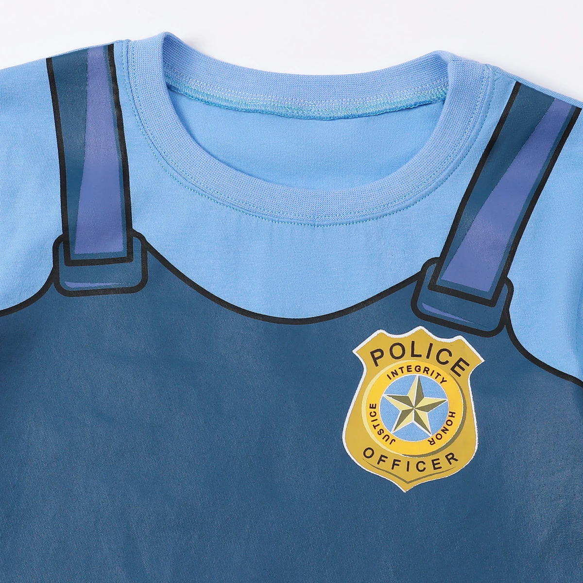 Halloween Pjs Girls Pajamas Set Kids Police Cosplay Sleepwear Toddler Nightwear Carnival Fancy Dress New Year Pyjamas 2 PCS