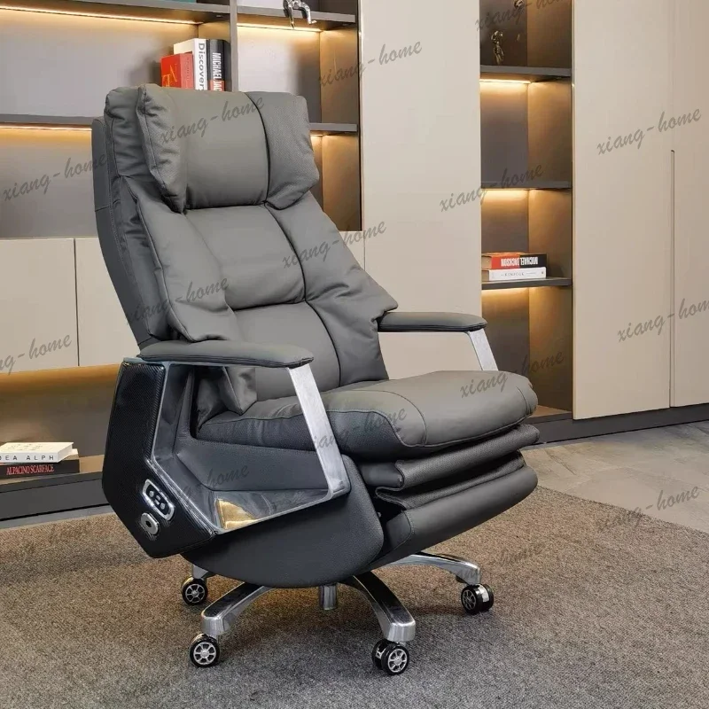 Factory Direct Nordic Comfortable Footrest Office Chair Relaxing Wheels Mobile Silla Oficina Furniture Luxury Boss Chair Designe
