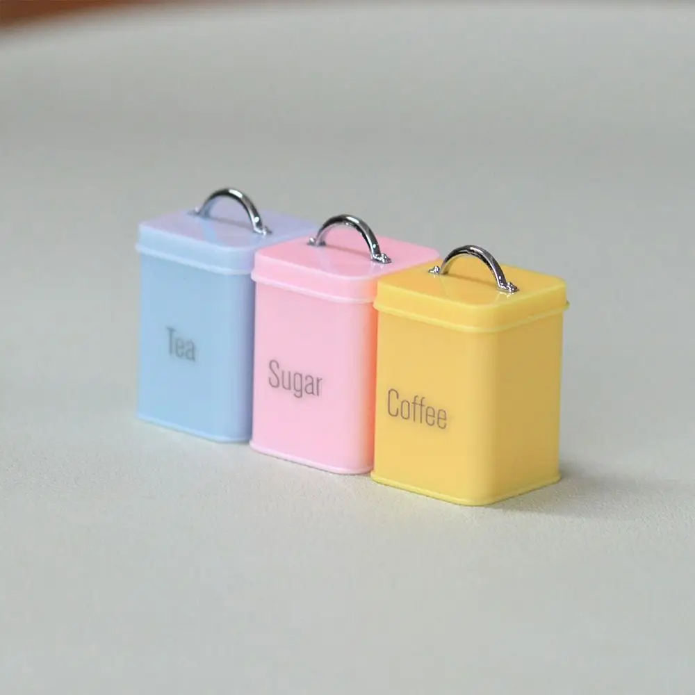 3PCS Caixa de Armazenamento em Escala 1/6 1/12 Multicolorida com Adesivos, Contêiner de Armazenamento Miniatura, Acessórios de Plástico para Modelos de Cena