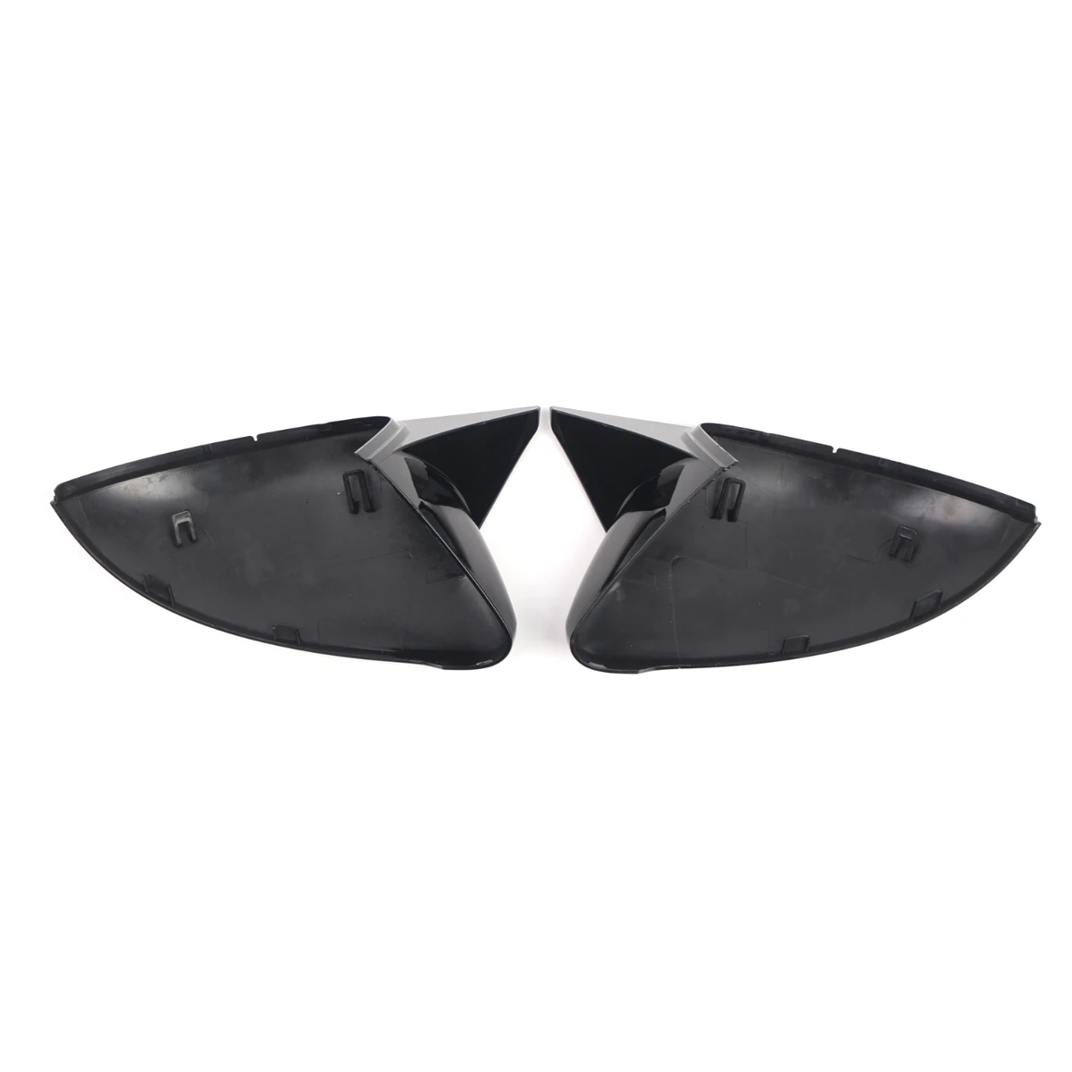 1 Pair Horn-Style Rearview Side Mirror Cover Sticker Wing Cap Trims Exterior Accessories For VW Golf MK7 MK7.5 2014-2021