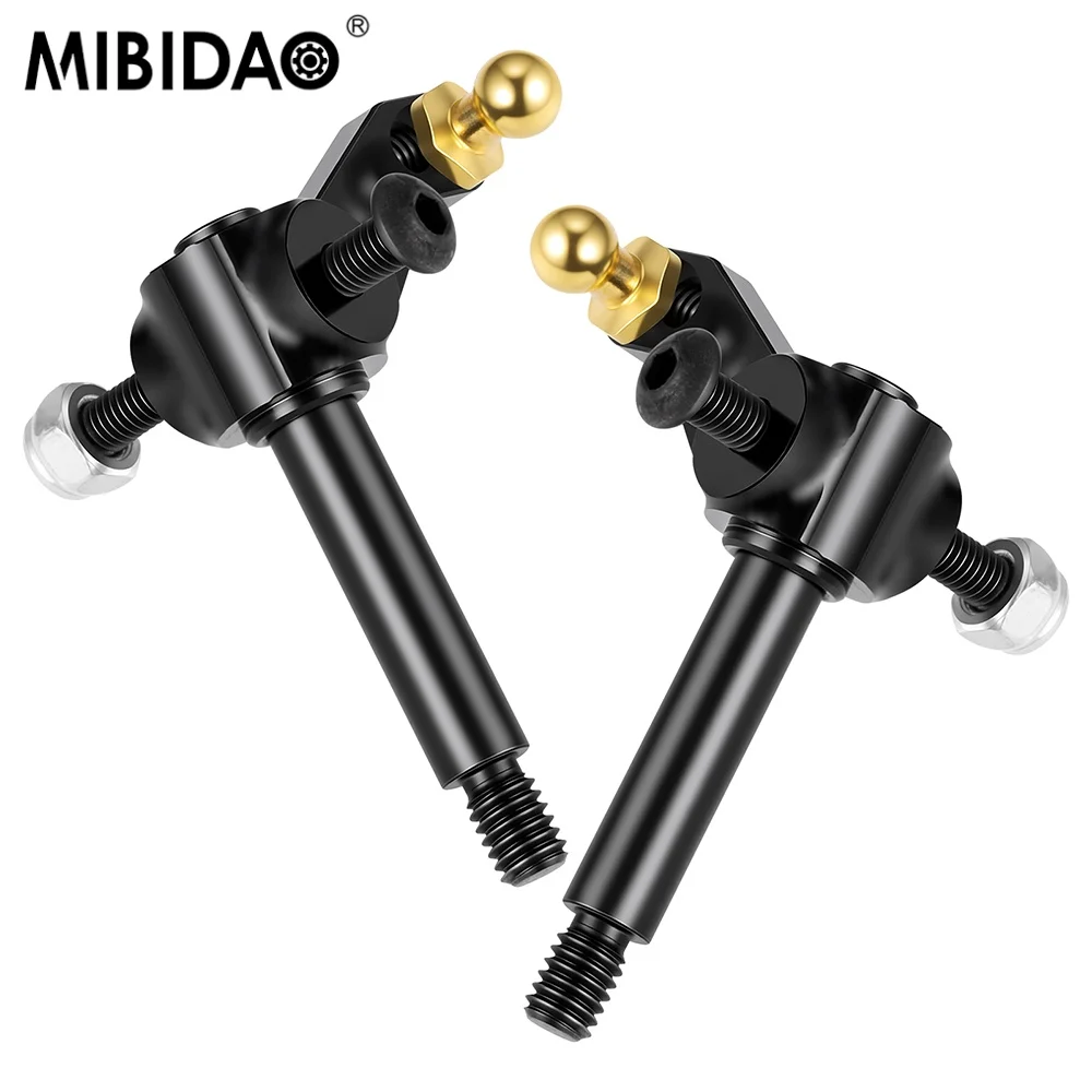 MIBIDAO 1 Set Alu Alloy Steering Cup for 1/12 Tamiya 57409 Lunch Box Remote Control Car Accessories Upgrade