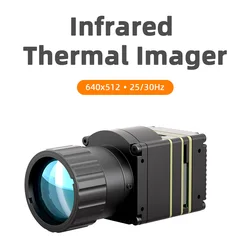 640X512 USB Infrared Thermal Imager UVC Uncooled LWIR Vehicle Car Industry IR Camera 25mm, ASIC, HDMI+USB Output Simultaneously