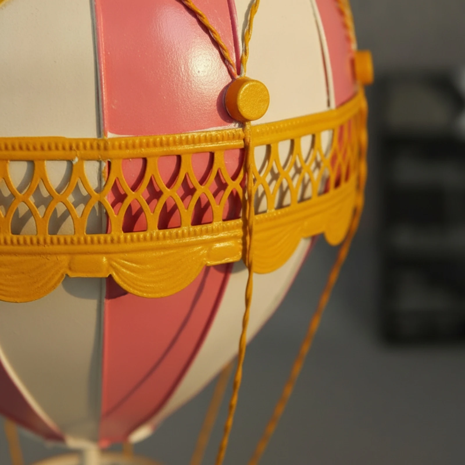 Balão de Ar Quente para Pendurar na Janela, Ornamento de Balão de Ar Quente Feito à Mão, Pronto para Presente, Resistente para Decoradores e Sessões de Fotos