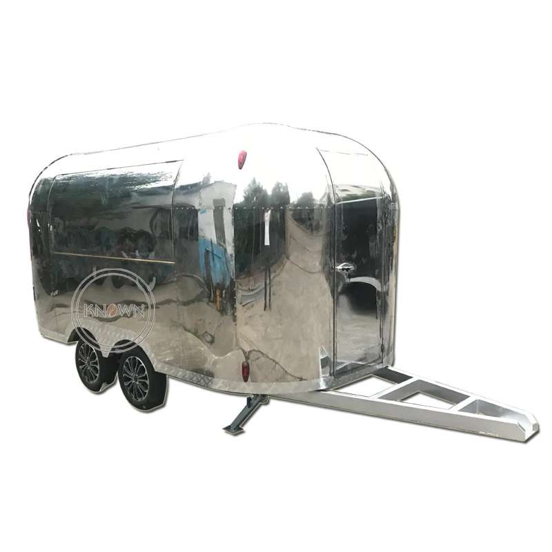 DOT Approved 304 Stainless Street Sushi Ice Cream Food Trailer Mobile Deep Fryer Churro Truck