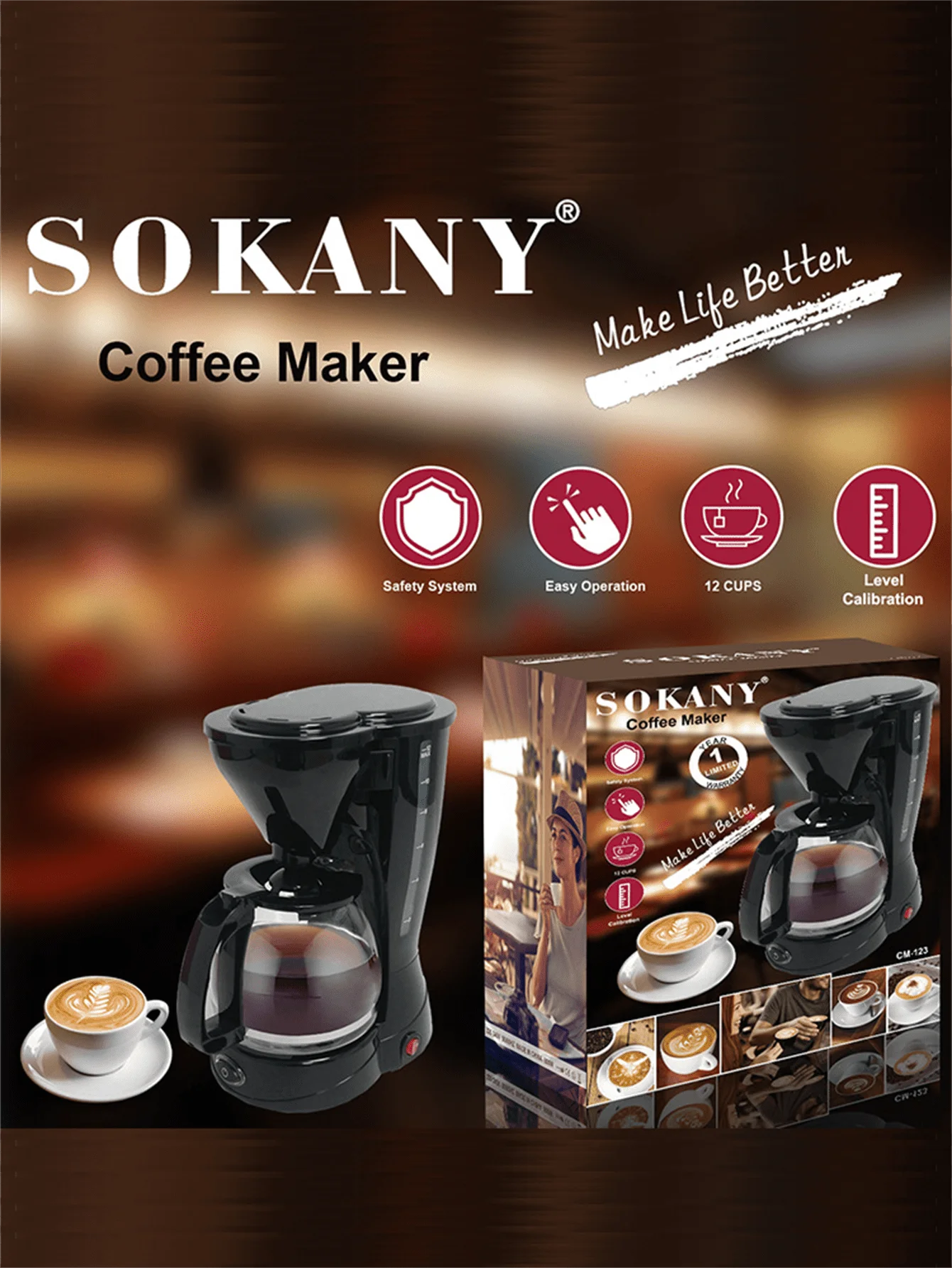 123ACoffee machine, spin-out removable filter basket, strap filter, easy to clean. Mobile coffee funnel, nylon filter, anti-drip