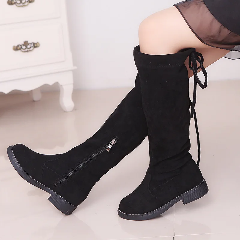 

New children's boots Girls Knee-high Boots Princess Edition Children's Tall Boots Children High Kids Shoes Bota Kids