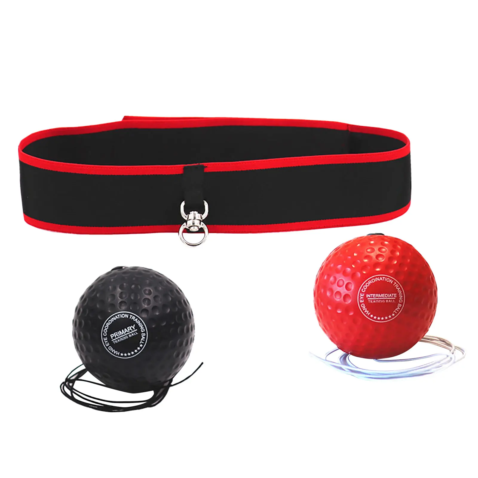 Head-Mounted Boxing Reflex Ball Set with Headband Speed Training Boxing Ball for Hand-Eye Coordination Training