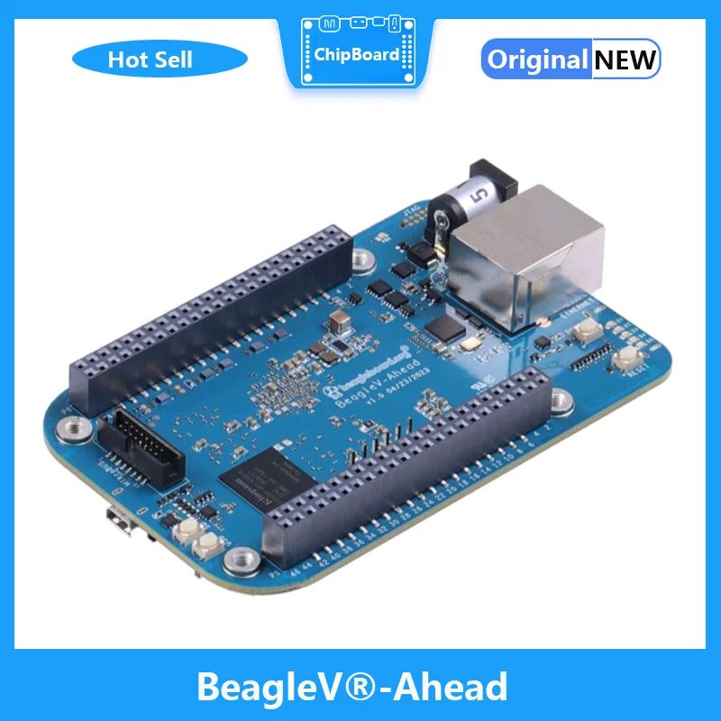 

BeagleV®-Ahead, 4 TOPS AI Acceleration, 2.4G Wi-Fi & Bluetooth 5.2, 1 Gagabit Ethernet, mikroBUS, 2x CSI, 1x HDMI, 1x DSI