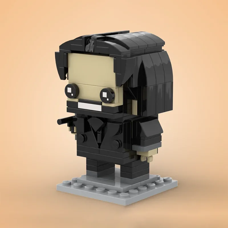 311 Stück MOC John Wick Forded Mustangesd Brickheaded Modell Bausteine Spielzeug Architektur DIY Weihnachtsgeschenke Idee Ziegel Kinder