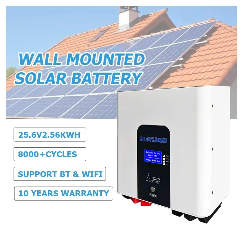 Wholesale 2.5kw to 7.5kw Powerwall 24v Lithium Solar Pack Wall Mount 25.6V 100Ah to 300Ah Split System Type