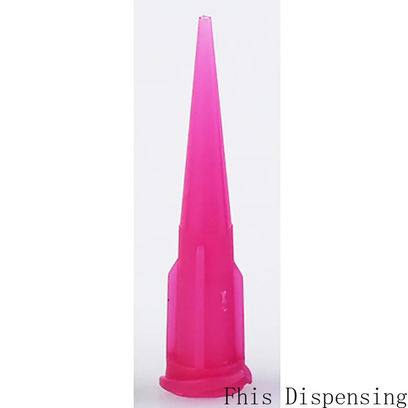 Punte di erogazione della colla ad ago epossidico fluido conico in plastica opaca da 20G confezione da 50
