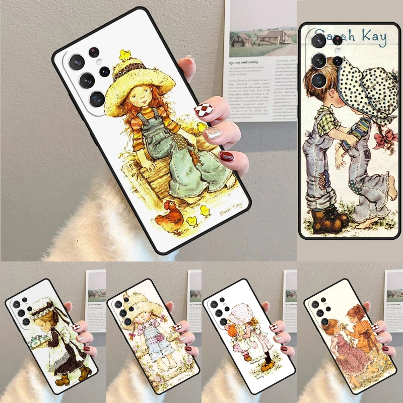 Sarah Kay Girl TPU Handyhülle für Samsung Galaxy Note 10 Pro S26 S25 S24 S23 S22 Ultra Plus S21 FE S20 Stoßfeste Schutzhülle