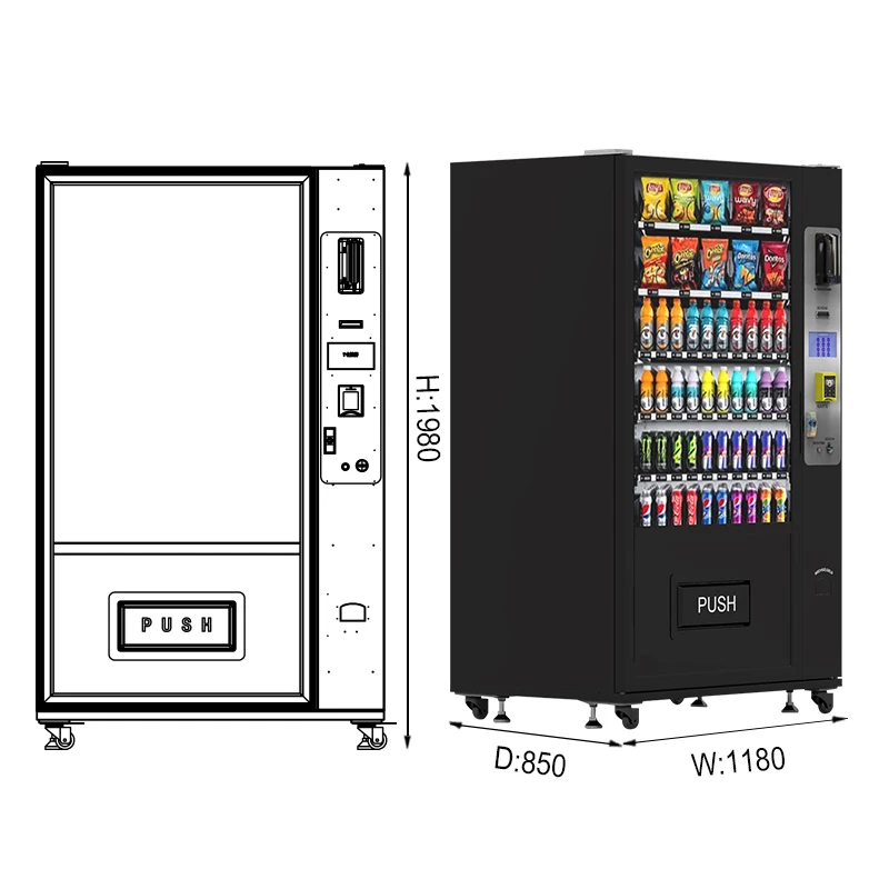 Pet Supply Vending Machine for Packaged Pet Treats Toys and Everyday Pet Essentials in Retail Areas