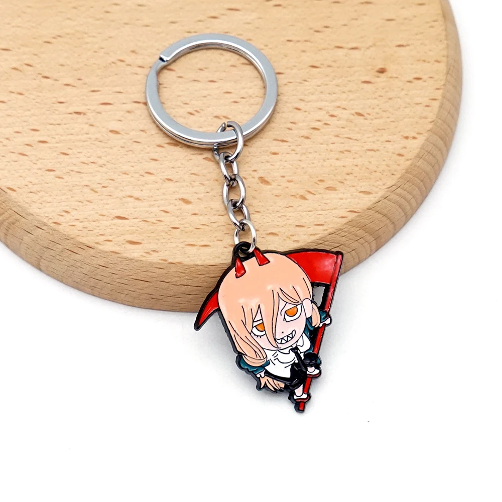 Chainsaw Man Keychain Denji Makima Pochita Key Chain Anime Keyring Men Keychains Accessories Key Ring Pendant llaveros Wholesale