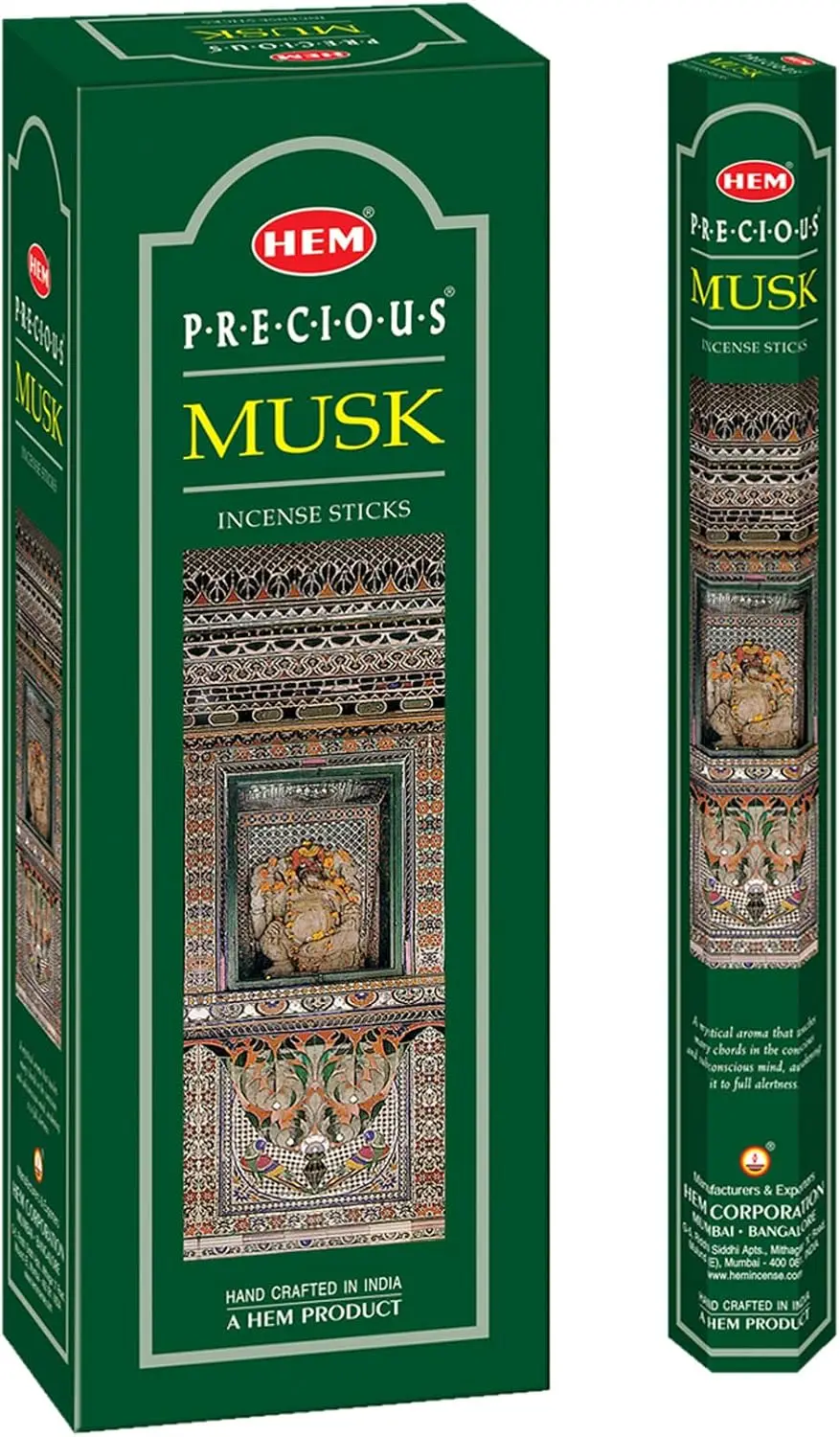 Musk Incense Sticks 120pcs 6 Boxes 9in Calming Sleep Aid