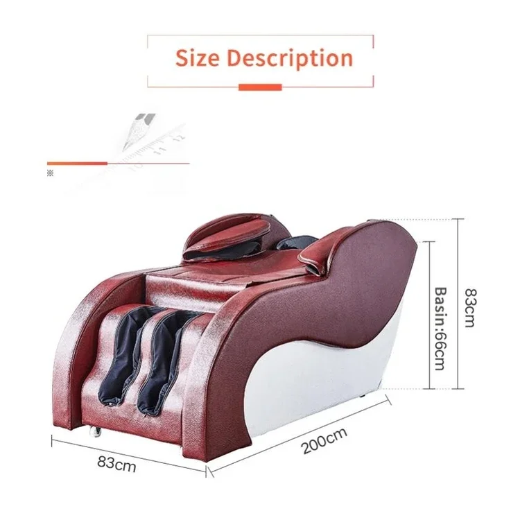 Cheap Wholesale Arm With Airbag Massage Relieve Fatigue Electric Reclining Salon Massage Shampoo Chairs