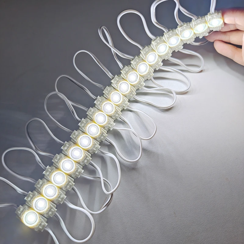 SMD 2835 литьевой модуль DC12V 0,3 Вт 1 светодиодный одиночный мини-модуль с линзой водонепроницаемый IP65 супер яркая подсветка знака