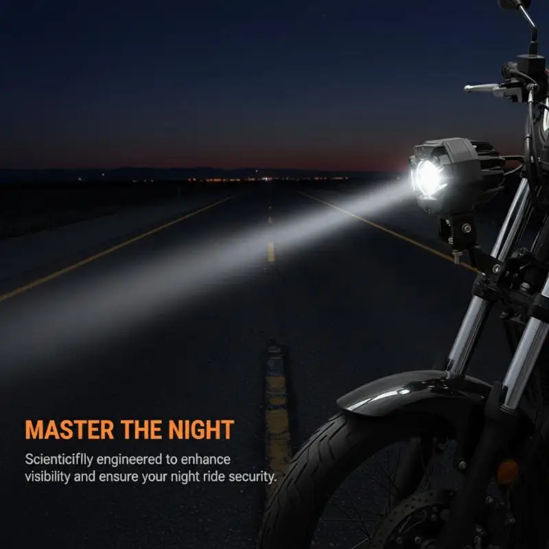 

【L】Aluminum Alloy LED Spotlight Holder for Motorcycle Secure Clamp Bracket for Enhanced Night Visibility