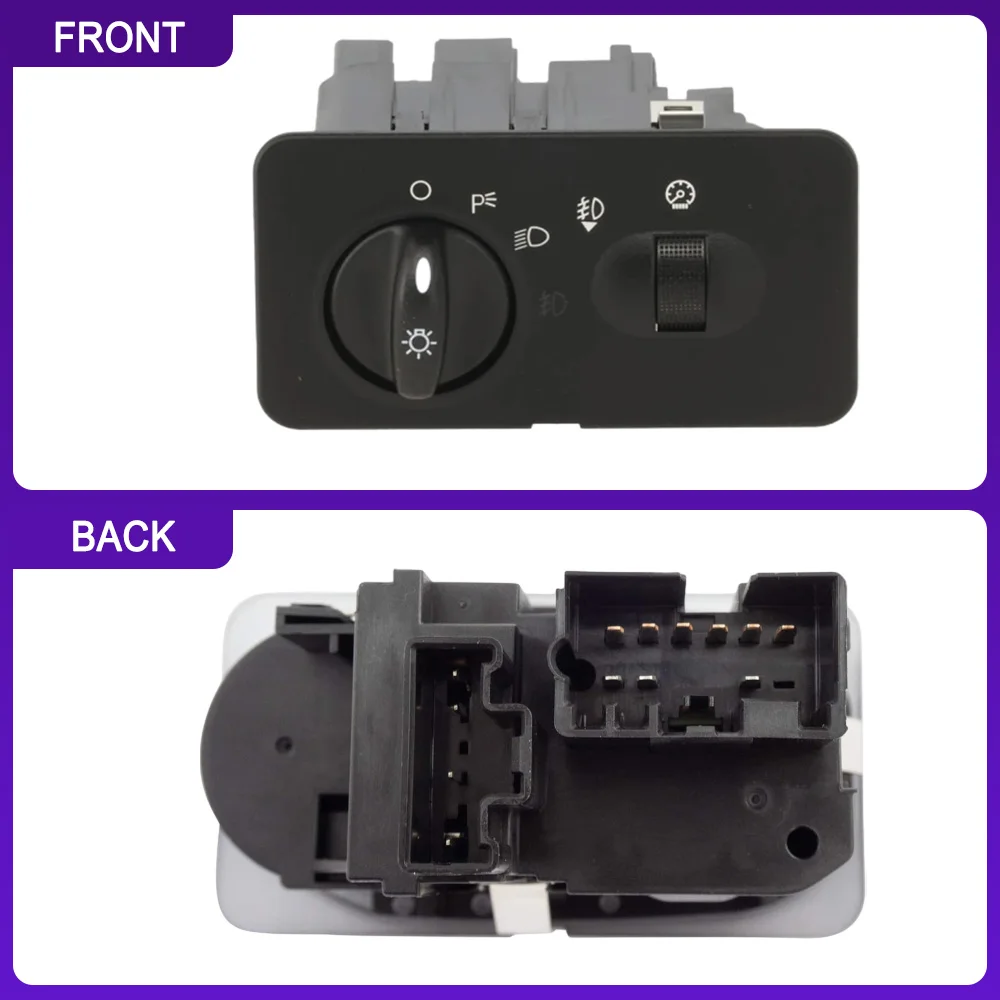 

Car Headlight Control Switch Fog Lamp Knob for Ford F-250 F-350 F-450 F-550 Super Duty 2001 2002 2003 2004 Left Handle Drive