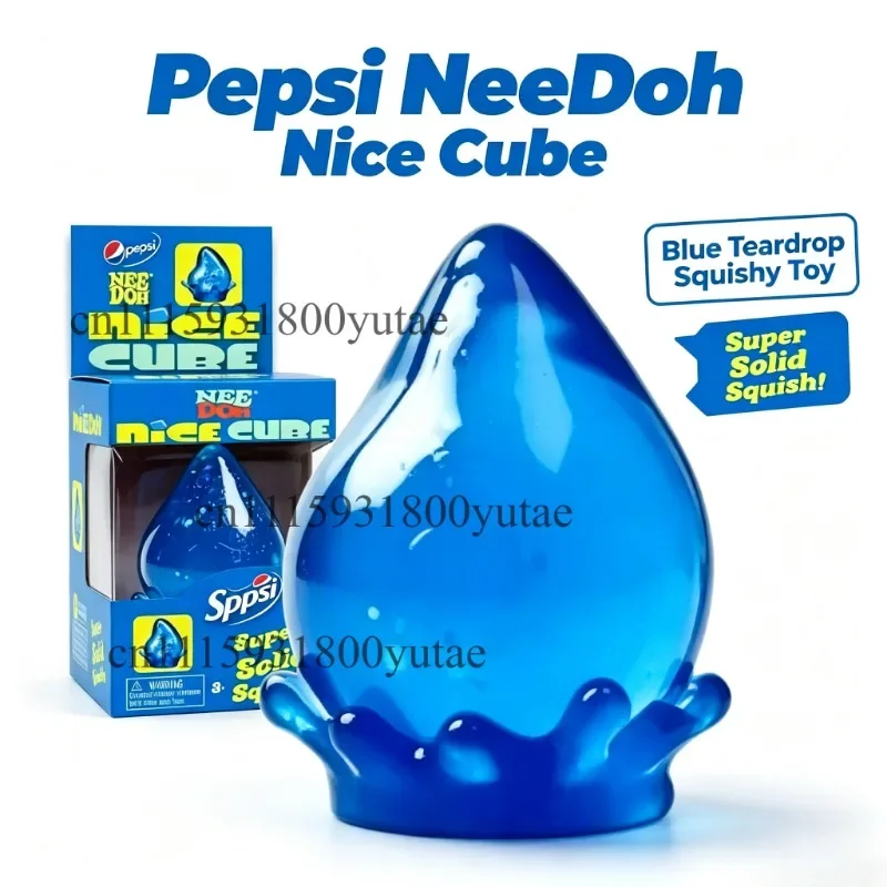 New Needoh Dreamy Water Drop Marbled Cube Malt Sugar Squish Toy Soft Squeeze Anxiety Relief Fidget Toy For Adults Surprise Gift