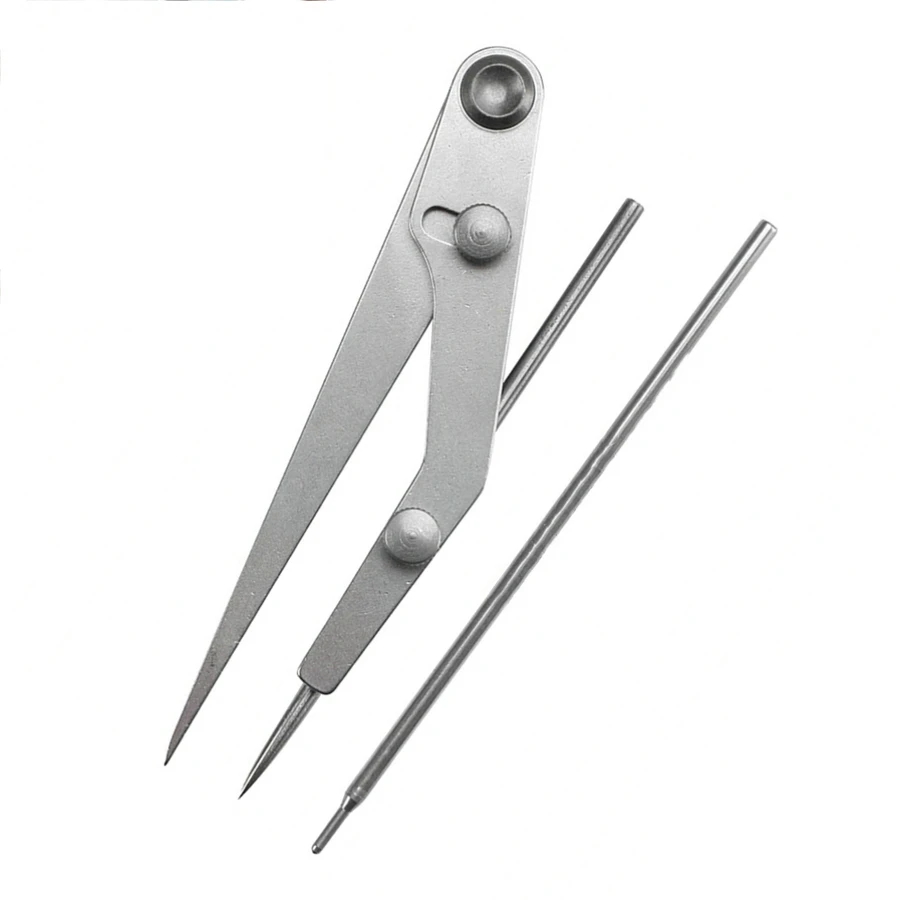 

Leather Craft Pitch Gauge Spacing Silver Marking Pen Compass Leather Wing Divider Edge Creaser DIY Leather Craft