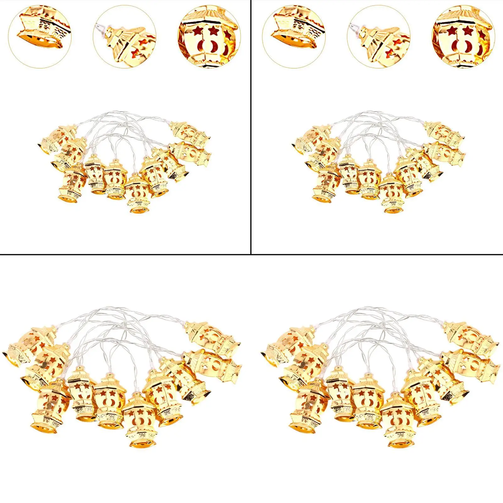 Ramadan Eid Decorations Light 3 Meters for Islamic Atmosphere Multipurpose