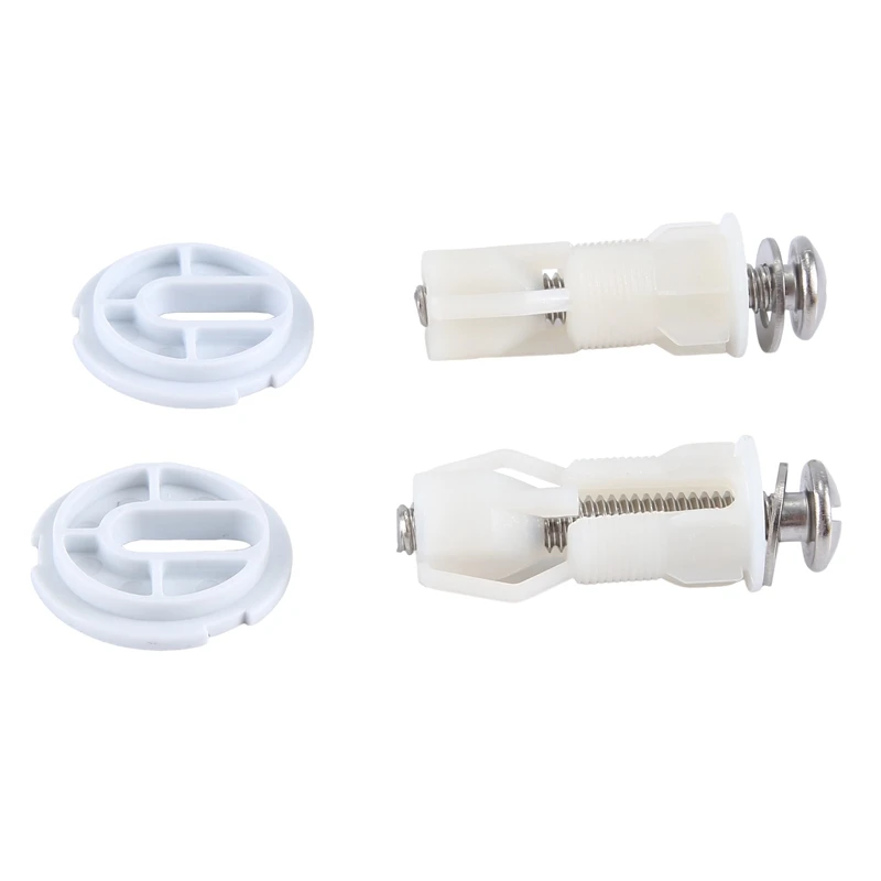 

Toilet Seat Hinges Screws WC Hole Fixing Easy Installation 2 Pack