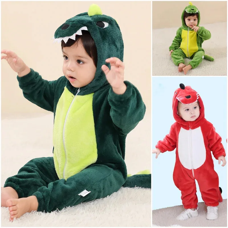 

Baby Kigurumi Dinosaur Cartoon Romper Infant Kids Animal Jumpsuit Girls Boys Cosplay Pyjamas Costumes Toddler Clothes