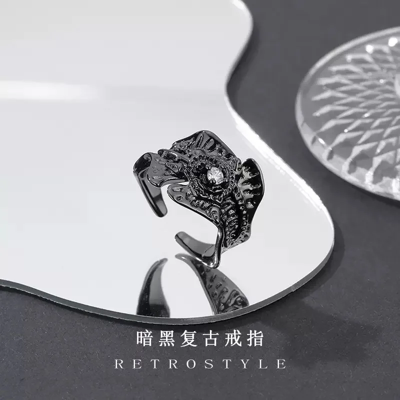 

Dark Wind Saturn Personalized Open Ring Female Coldness Style Niche Spicy Girl Sweet Cool Fashion Finger Ring