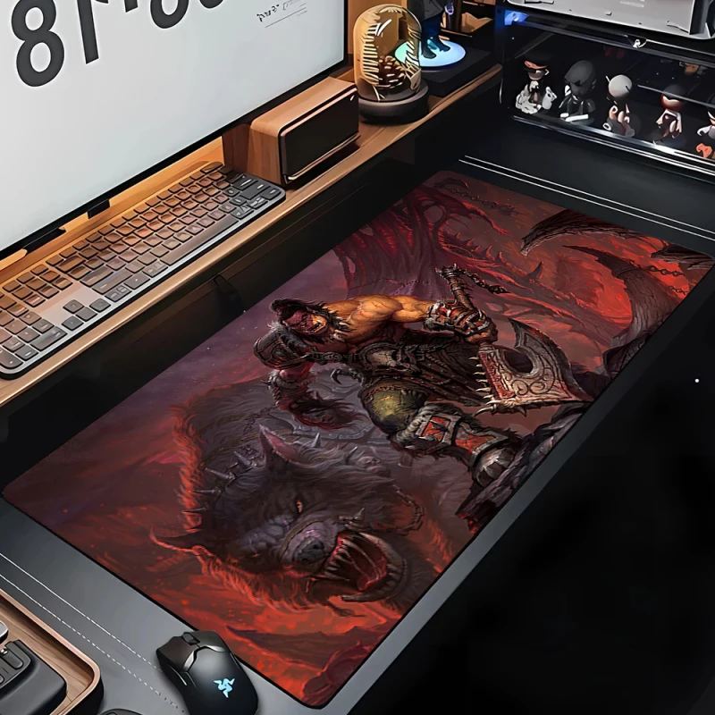 Computer Accessories W-world of Warcraft Gaming Mouse Pad Xxl Game Mats Desk Mat Anime Office Laptop Mousepad Pc HD Customized
