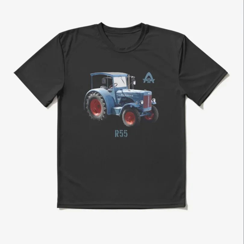 Retro German R55 Tractor T-Shirt 100% Cotton O-Neck Summer Short Sleeve Casual Mens T-shirt Size S-3XL