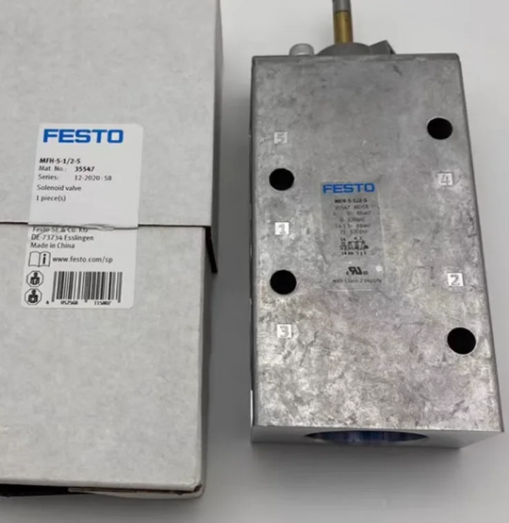 New Original FESTO Control Solenoid Valve MFH-5-1/2-S 35547