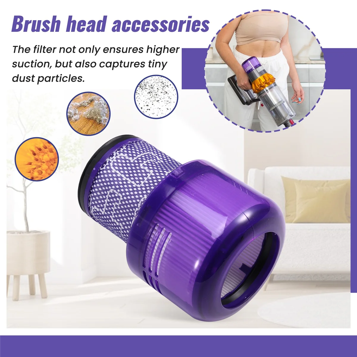 A29R Filtri di ricambio per Dyson V11 V15 SV14 Absolute Animal Detect Extra Pro Coppia Drive Filtri per aspirapolvere