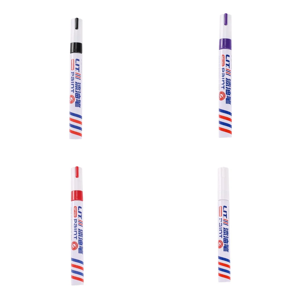 3PCS 마커 페인트 펜 자동차 스크래치 수리 펜 차량 타이어 마킹 빠른 건조 방수 다목적 청소 키트 필러 리무버