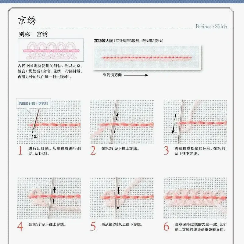 Buku Metode Jarum Dasar Bordir Buku Tutorial Bordir Bunga 3D Buku Pola Bordir Buatan Tangan