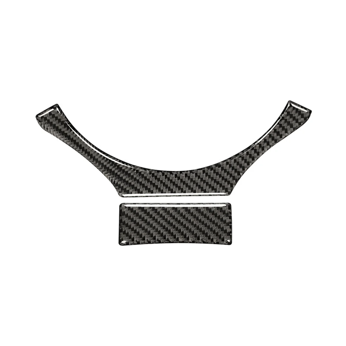 For Lexus IS250 IS200T IS300 IS350 2013-2019 Carbon Fiber Car Steering Wheel Panel Cover Decal Trim Accessories