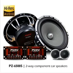 PZ-6508S Upgrade Hi-res 2- way Component Car Audio Speakers With 360W Max Power Deep Bass Fully Midrange Hi- Res Audio 1Set