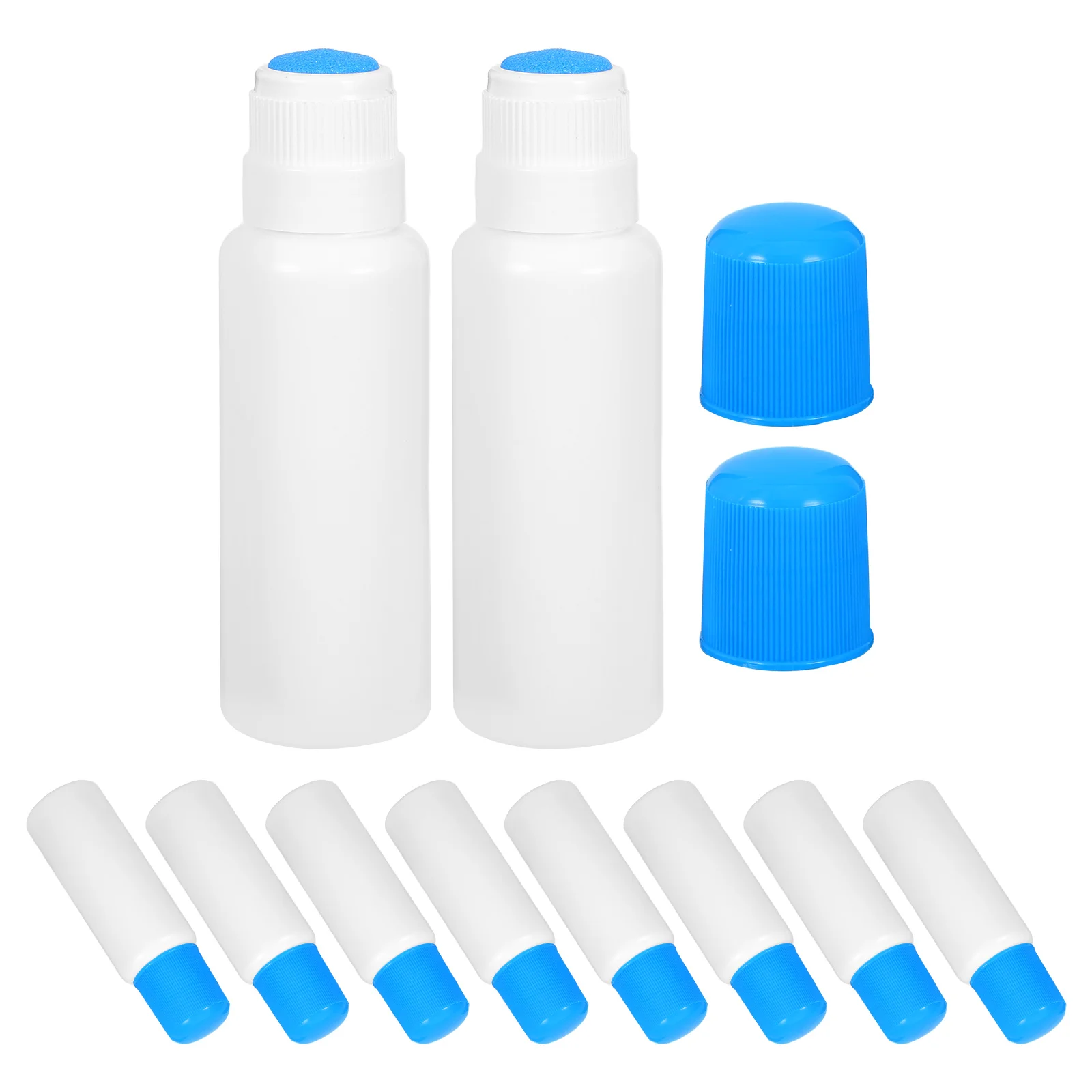 

10Pcs Lotion Applicator Bottle 65Ml with Sponge Tip Refillable Plastic Container for Essential Oils Hair Dye Face Cream External