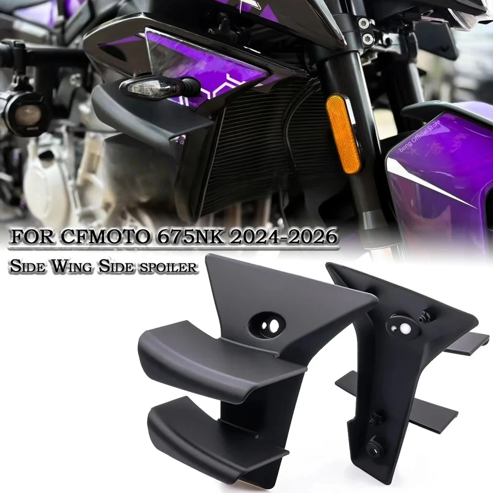 

Fit For CFMOTO 675NK Side Wing Side spoiler FRONTAL SPOILERS For CFMOTO 675 NK 2024 2025 2026 Front spoiler Lower spoiler flank