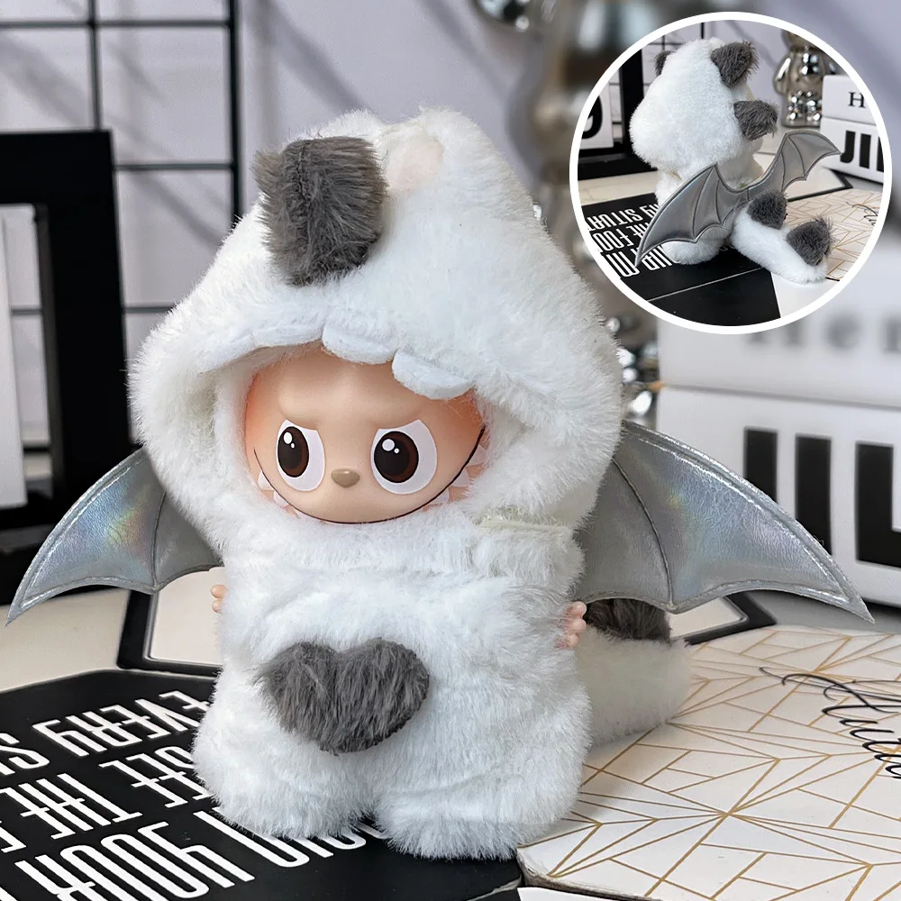 

Lovely Little Angel Set Little Duck set For Mini 10cm Labubu 4.0 Doll Clothes Accessories Fashion Jumpsuit Clothes Accessories