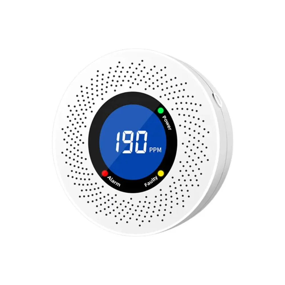 Independent CO Alarm Sensor Carbon Monoxide Alarm Detector High Sensitive Warning LCD Display CO Alarm