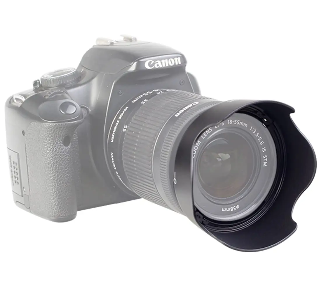 Черная крышка объектива из АБС-пластика, 1 шт., Φ EW63C для Canon EW-63C 18-55 мм f/3,5-5,6 IS STM, фотокамера, EF-S protetor ew 63c